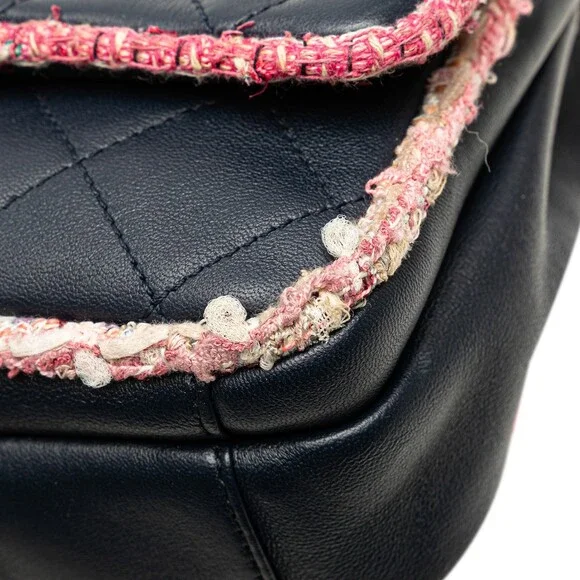 Auth Chanel Quilted Lambskin And Tweed #230522C22B - Picture 11 of 12